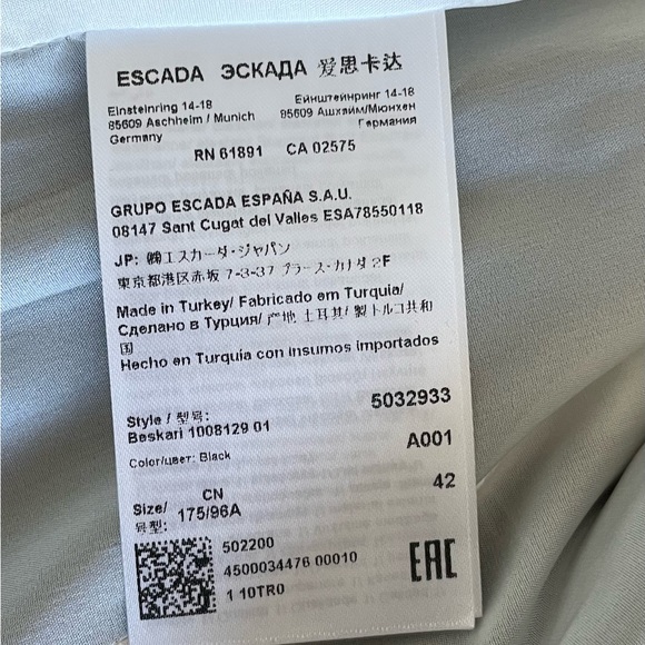 🎈ESCADA Black Blazer - Picture 7 of 7